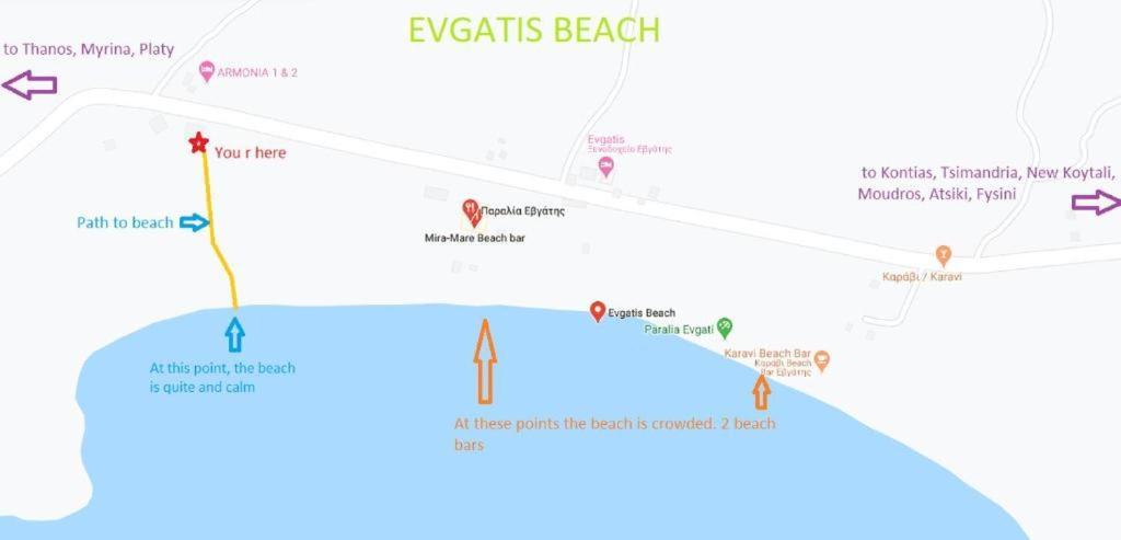 Evgatisbeach Loyskoy 2 Myrina Esterno foto